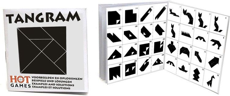 Livre de Tangram 208 dessins + solutions - HOT Games