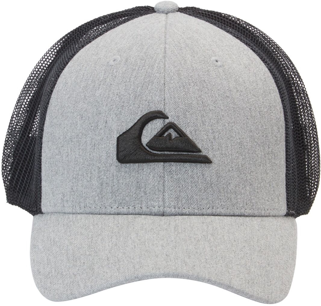 Trucker Cap QUIKSILVER "Grounder", Herren, grau (erdgrau), Kunstfaser, Caps Trucker Cap