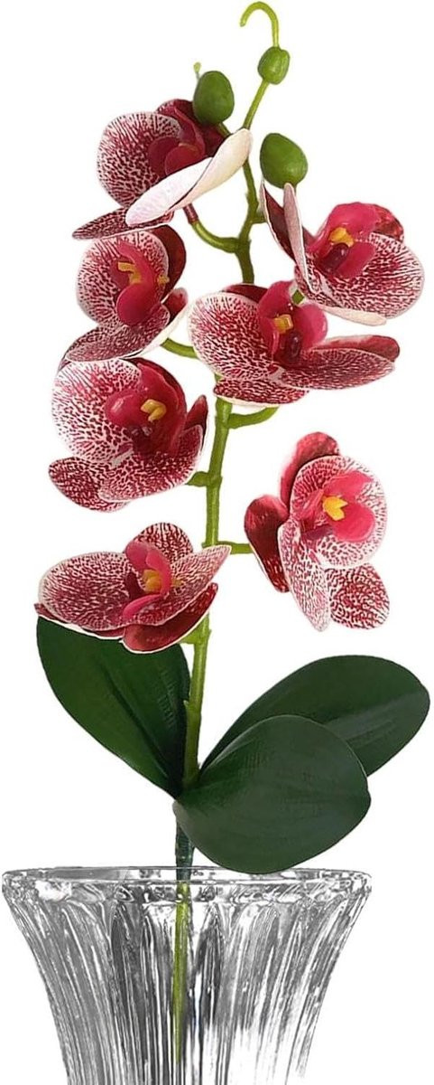 Wit Kunstbloemen Orchidee voor Vaasdecoratie - 37,5 cm
