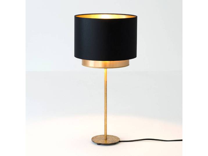 Holländer Tischlampe Mattia, messing / gold, für Wohn- / Esszimmer, Metall, Design