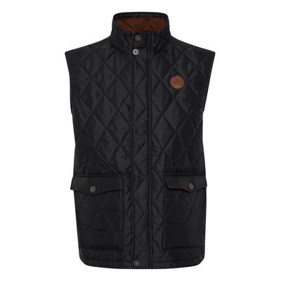 Steppweste FQ1924 "Steppweste FQAndo", Herren, Gr. M, schwarz (schwarz beauty), Obermaterial: 100% Nylon NY., Westen Steppweste