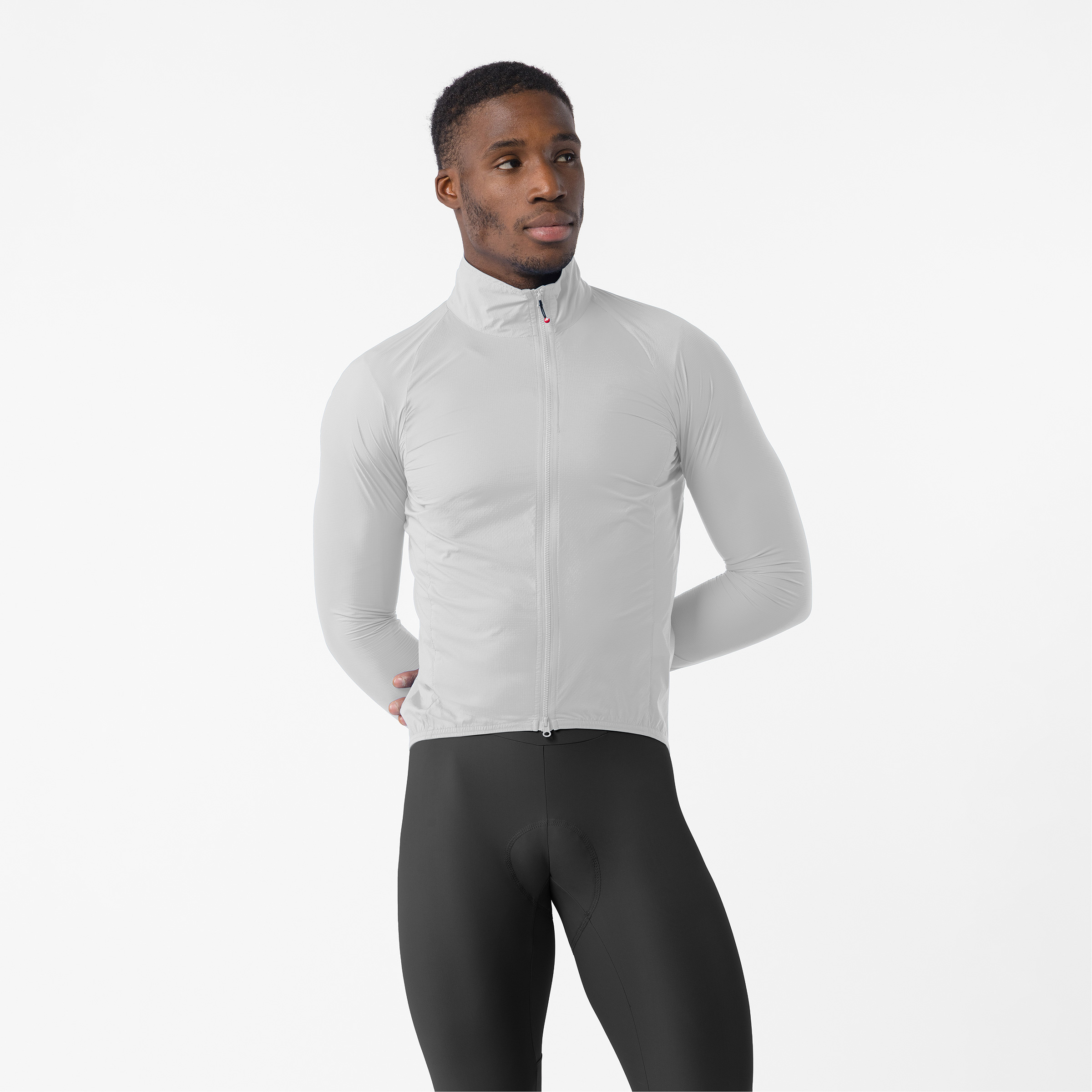 Castelli Transition Air Herren Fahrradjacke grau Größe XXL Rennrad | Gravel Klein verpackbar Wasserabweisend