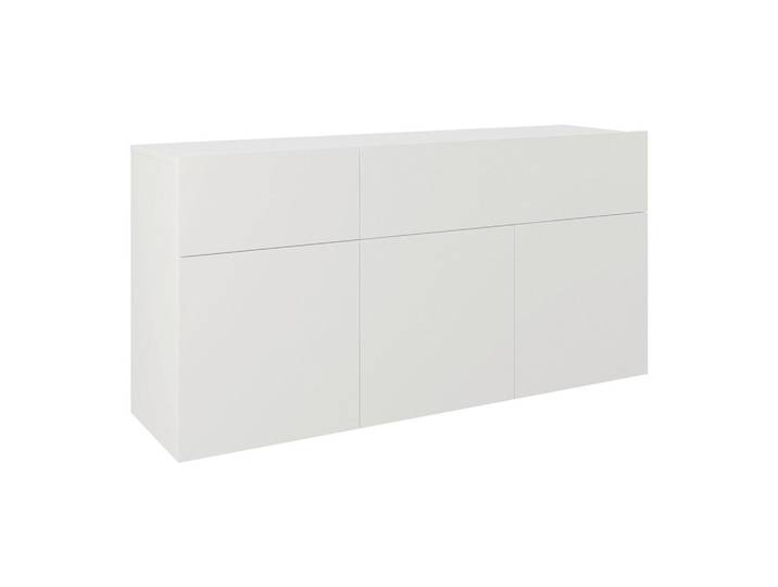Hom`in Sideboard, Weiß, 3 Fächer, 2 Schublade(n) Schubladen, 150x75x42 cm, hängend, Wohnzimmer, Kommoden & Sideboards, Sideboards