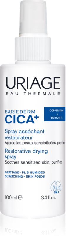 Uriage Bariederm Cica+ Restorative Drying Spray spray asséchant et apaisant pour peaux irritées 100 ml