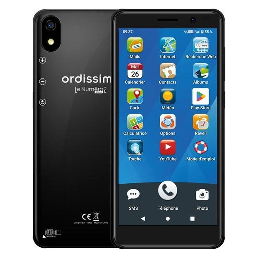Ordissimo LeNuméro2 Mini (32 GB, Schwarz, 5.45", Single SIM, 4G) (ART0486)