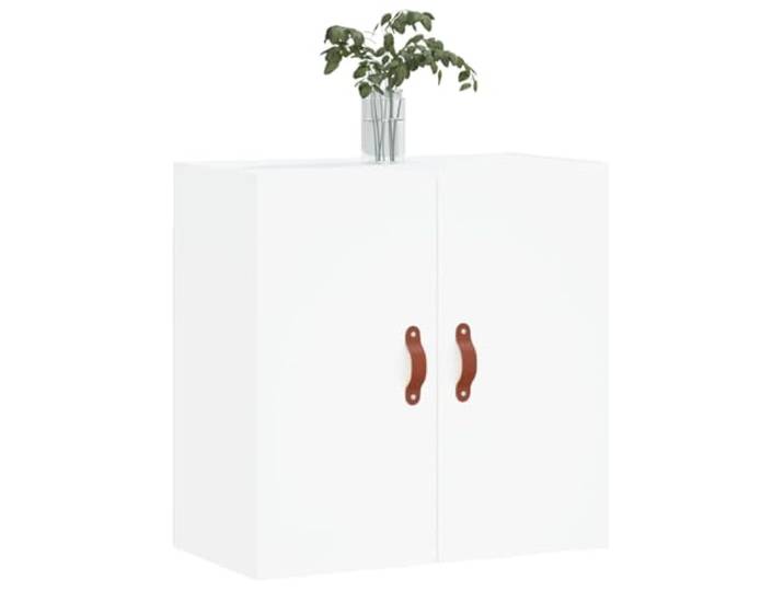 KTHLBRH Weißer Wandschrank 60 x 31 x 60 cm aus mehrschichtigem Holz Wandmontage, Klapptüren, Ausstellungsregal, feuchtigkeitsbeständig