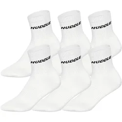 HUDDLE  6pk Short Crew Socks Unisex Socken