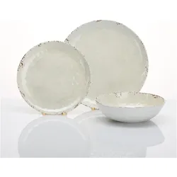 Flamefield, Geschirrset, Geschirrset Rustic Pearl 12tlg (12 Stk.)