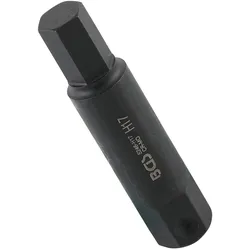 BGS 5246-H17 Bit Nuss Stecknuss Innensechskant 17mm HX17 Länge 100mm Antrieb Außensechskant 22mm