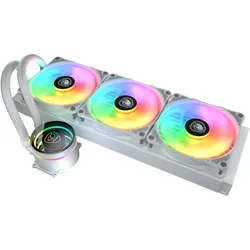 Cougar Kit Watercooling AIO Poseidon Elite RGB - 360mm (Blanc), CPU Wasserkühler, Weiss, Mehrfarbig