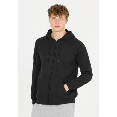 Kapuzensweatshirt CRUZ "Oklahoma", Herren, Gr. S, schwarz, 60% Baumwolle, 40% Polyester, unifarben, normal, ohne Ausschnitt, Sweatshirts, Mit durchgehendem Reißverschluss