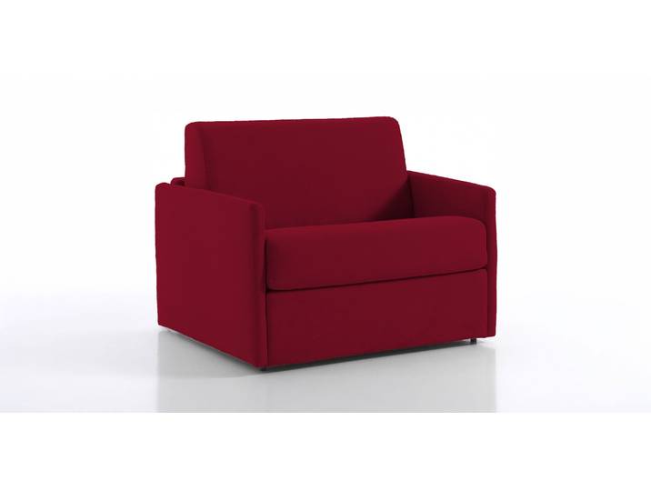 MONTPELLIER - Fauteuil convertible - Tweed, Rouge