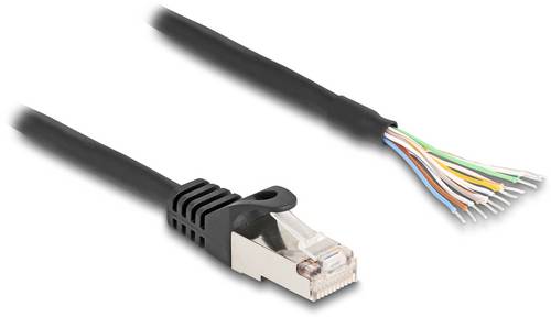 Delock 80204 RJ50 Patchkabel S/FTP 0.50m Schwarz 1St.