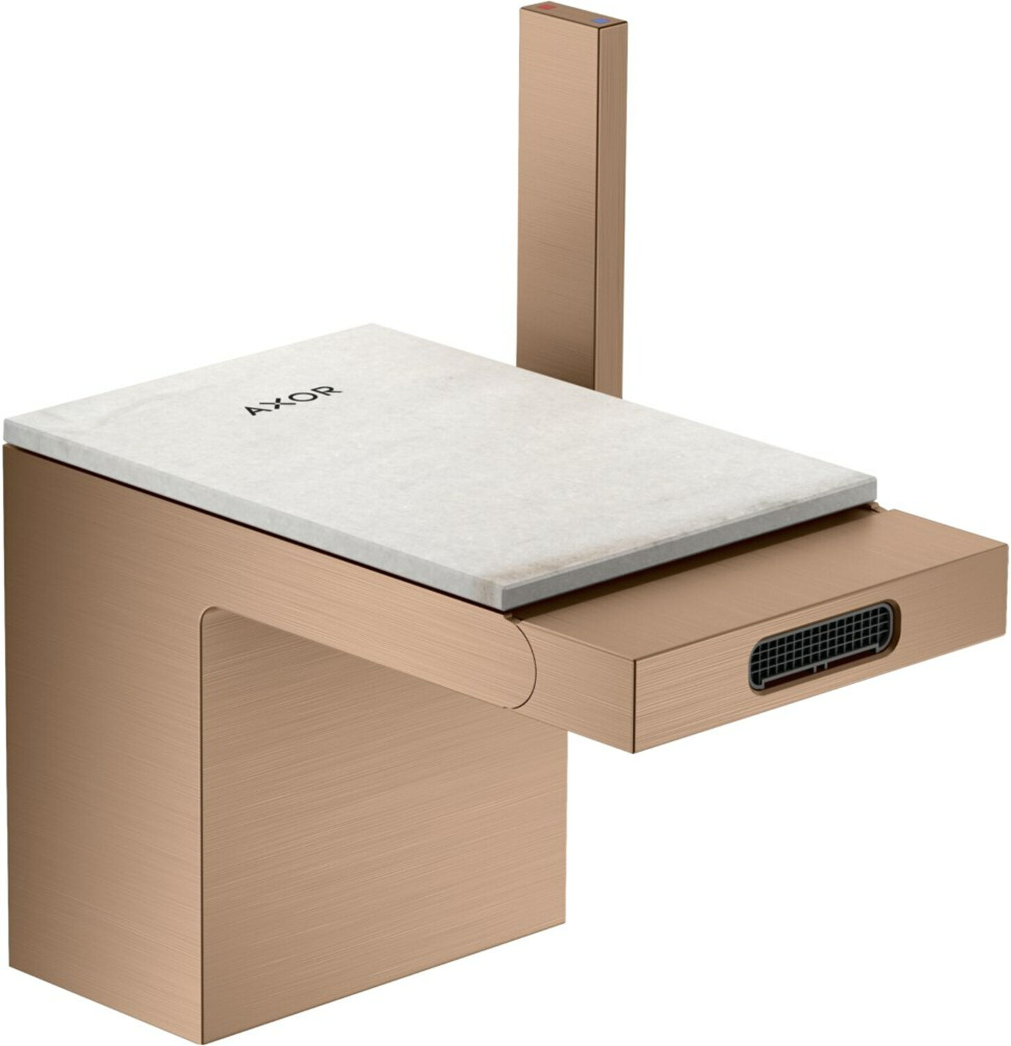 Hansgrohe Bidet-Einhebelmischer Axor MyEdition A 121mm, m Pus-Op-Abl, o Pl, b r gol (47212310)