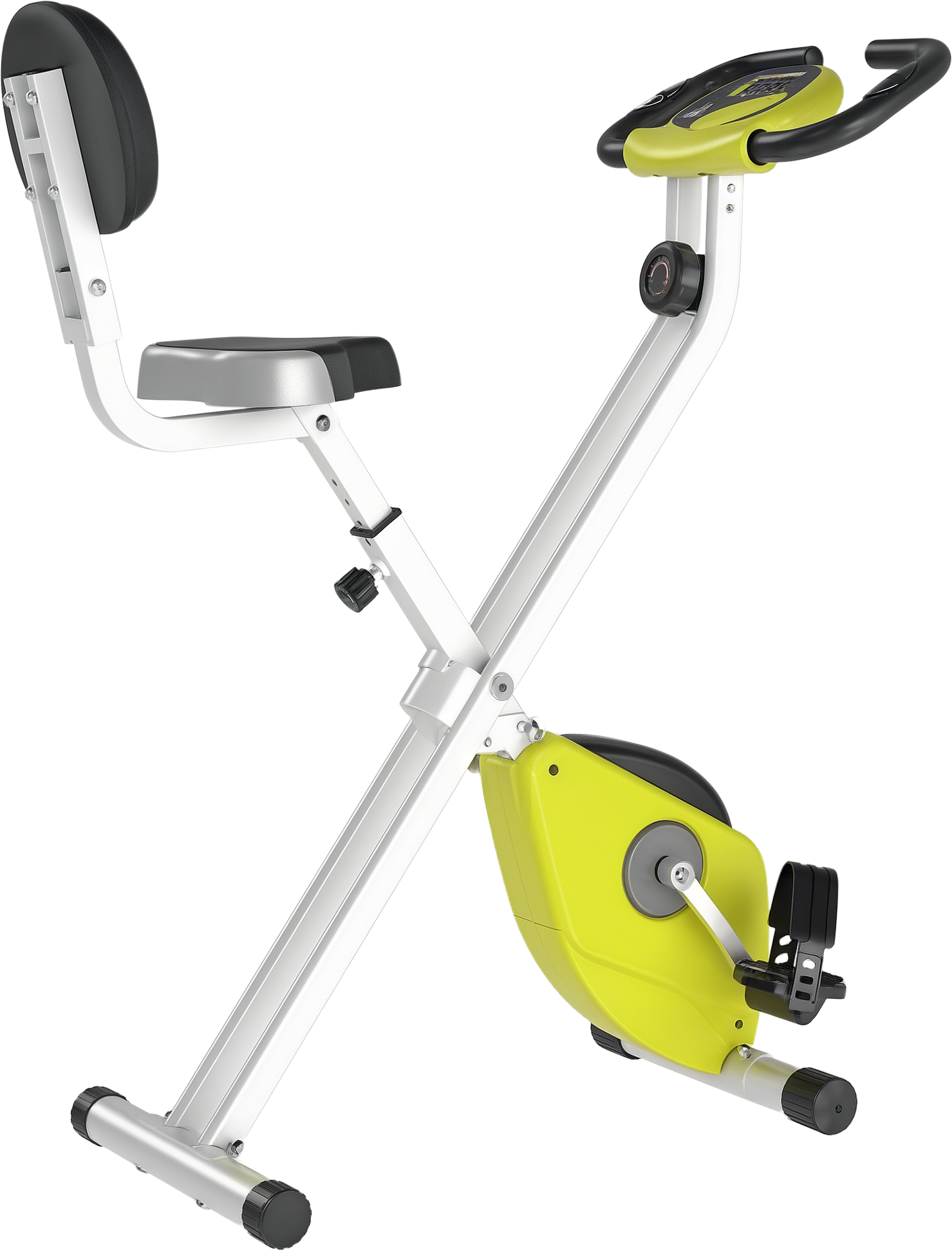 Altro Cyclette Pieghevole Da Fitness In Acciaio, Cyclette Magnetica Pieghevole Da Casa Con Altezza Regolabile, Resistenza Magnetica A 8 Livelli, Schermo lc