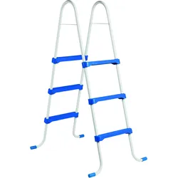 myPOOL Stahlrohrleiter 0,90 m 2x3 Stufen Normkonform