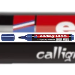 Edding 4-1455017 1455 Fasermaler calligraphy pen - 1-5 mm, stahlblau