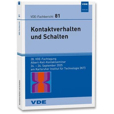 VDE-Fb. 81: Kontaktverhalten und Schalten, Taschenbuch von , Vde Verlag, 978-3-8007-6588-1
