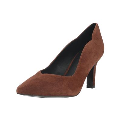 High-Heel-Pumps PETER KAISER "Peter Kaiser Pumps Veloursleder", Damen, Gr. 38,5, braun, Veloursleder, Schuhe