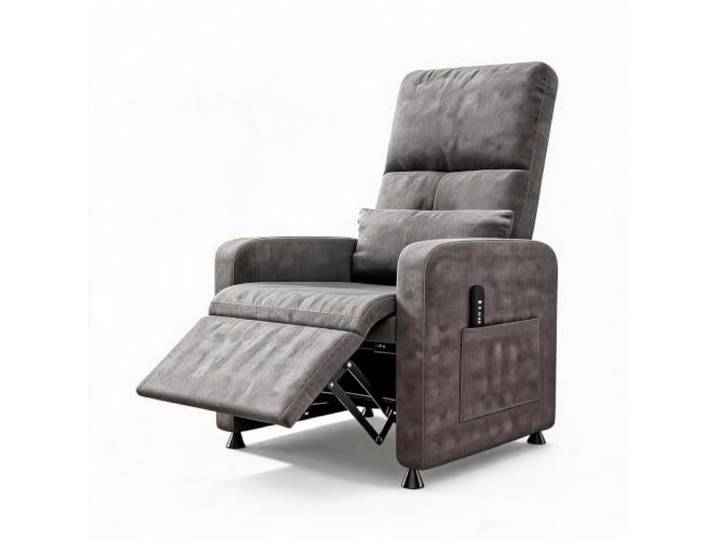 GarveeMore Elektrischer Relaxsessel/TV-Sessel Mit Massage & Wärme verstellbare Rückenlehne & Liegefunktion - Fußstütze, Lendenstütze, USB-Ladeanschluss, Seitentaschen