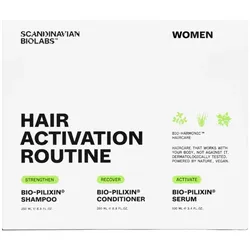 600ml Scandinavian Biolabs Hair Growth Routine Set For Women (Shampoo 250ml + Conditioner 250ml + Serum 100ml)