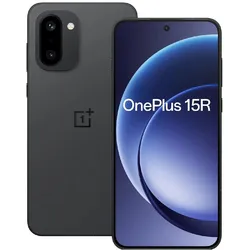 OnePlus 15R (256 GB, Charcoal Black, 6.83", Dual SIM, 5G), Smartphone, Schwarz