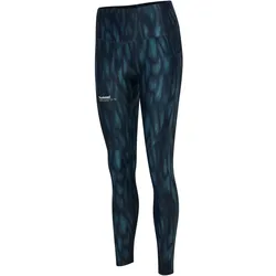 hummel hmlHIIT Print Intensity High-Waist Leggings Damen 7280 - stargazer L