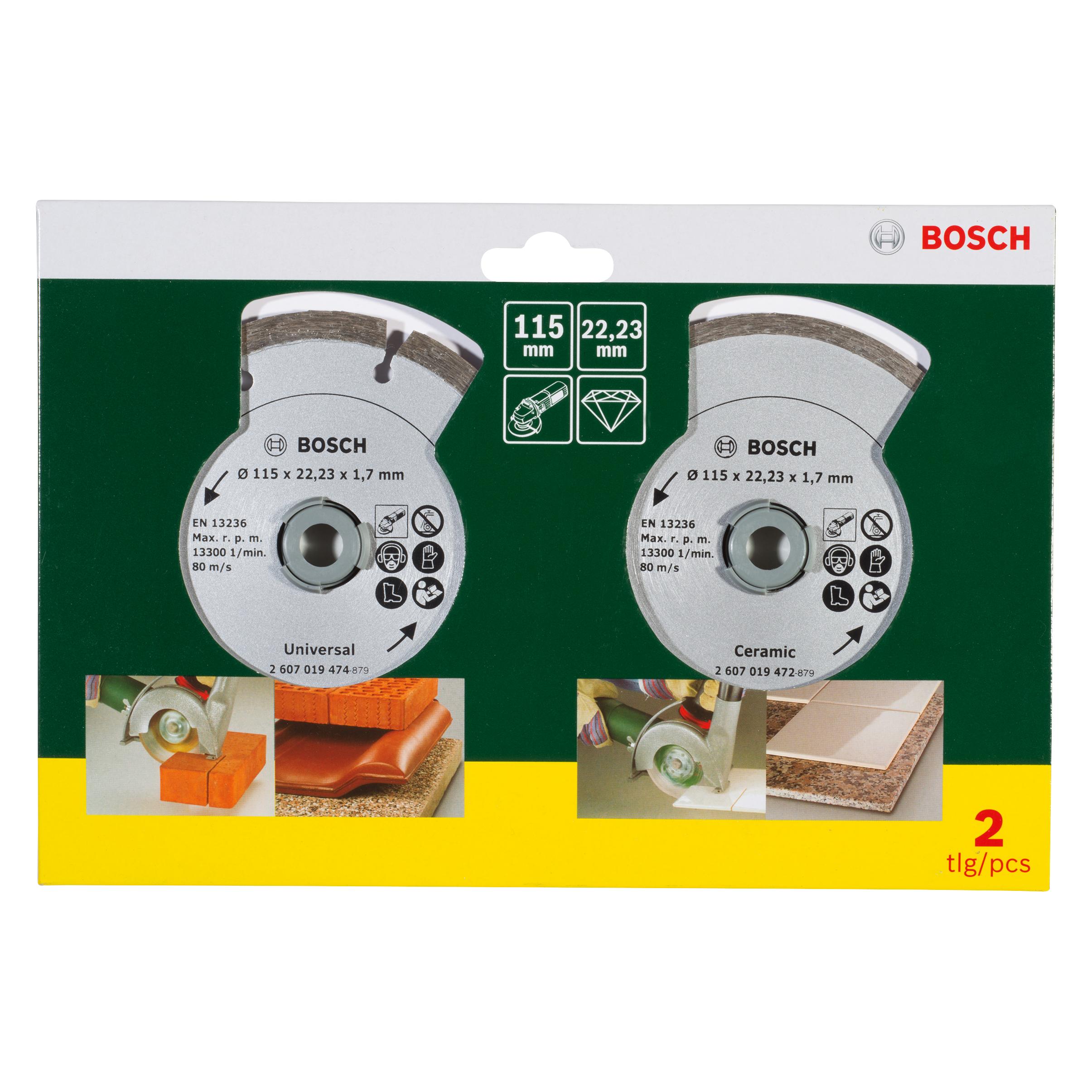 Bosch Zubehör Diamanttrennscheiben für Fliesen und Baumaterial, Ø 115 mm (2607019478)