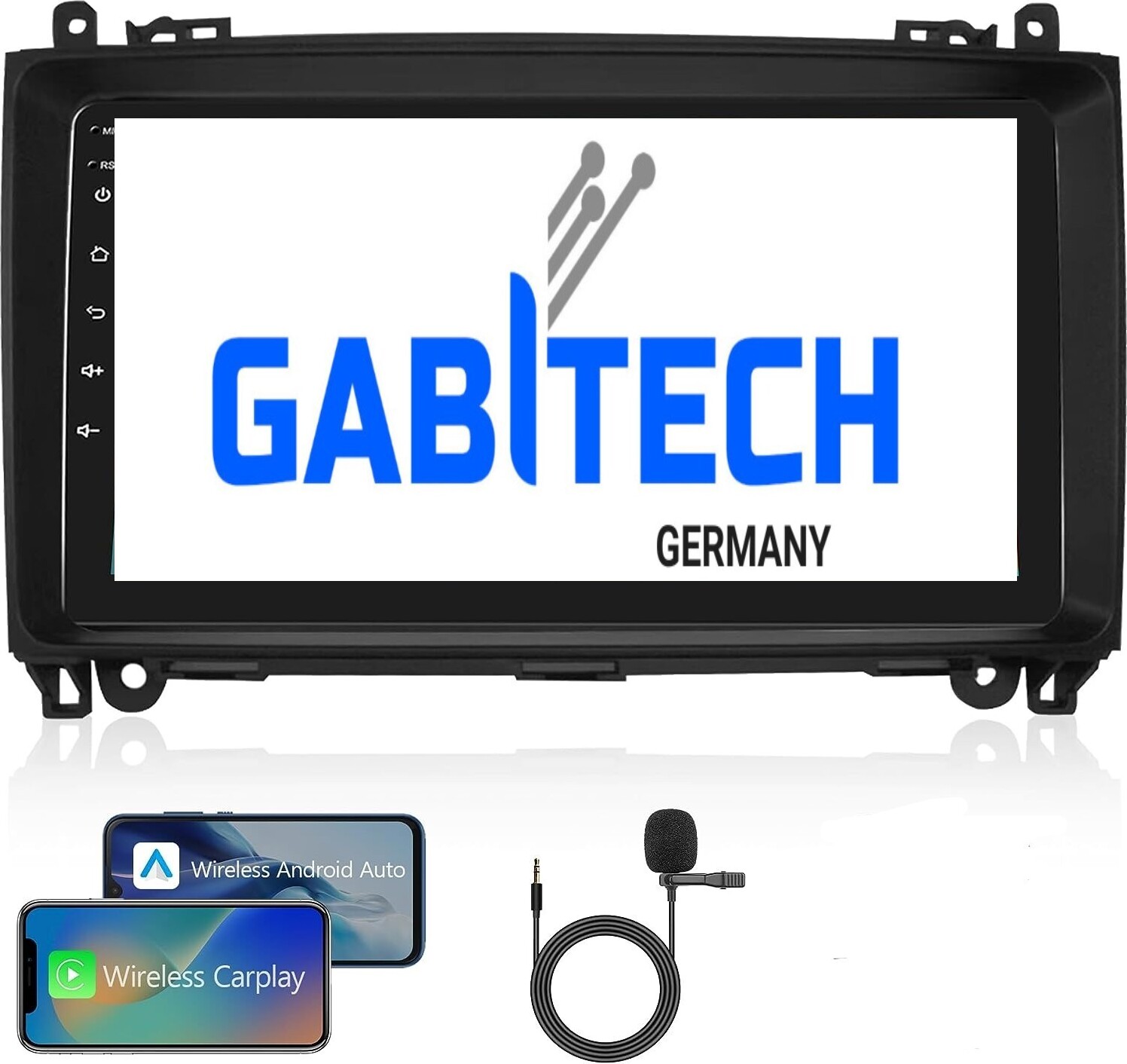 für Mercedes A B Sprinter Vito Viano VW Crafter 9 zoll Android 13 Autoradio GPS Navi Wifi Bluetooth RDS 8GB RAM 128GB ROM Drahtlos Carplay
