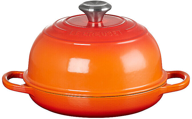 LE CREUSET Brot Bräter aus Gusseisen 24cm/1,6l Ofenrot orange EG