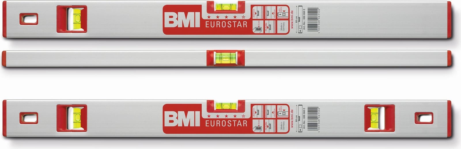 BMI waterpas Eurostar 80 cm, aluminium - 690080E