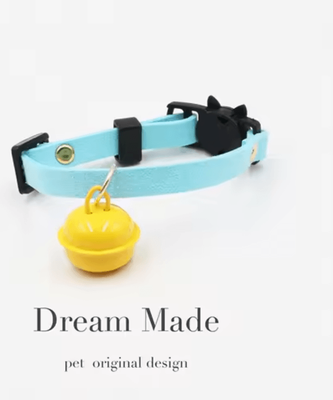 Inspire Curations SafePaws Breakaway Cat Collar With Bell blue Strap s (14 24cm)