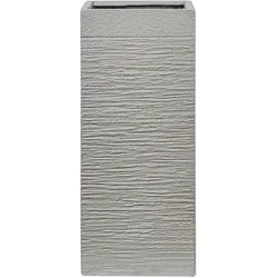 BLUMENTOPF taupe quadratisch 26/26/60 cm Dion
