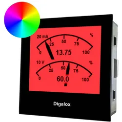 TDE Instruments, Energiemessgerät, Digitales Einbaumessgerät Digalox Grafisches DIN Messgerät für 10V/20mA DC mit Mehrfachanzeige R