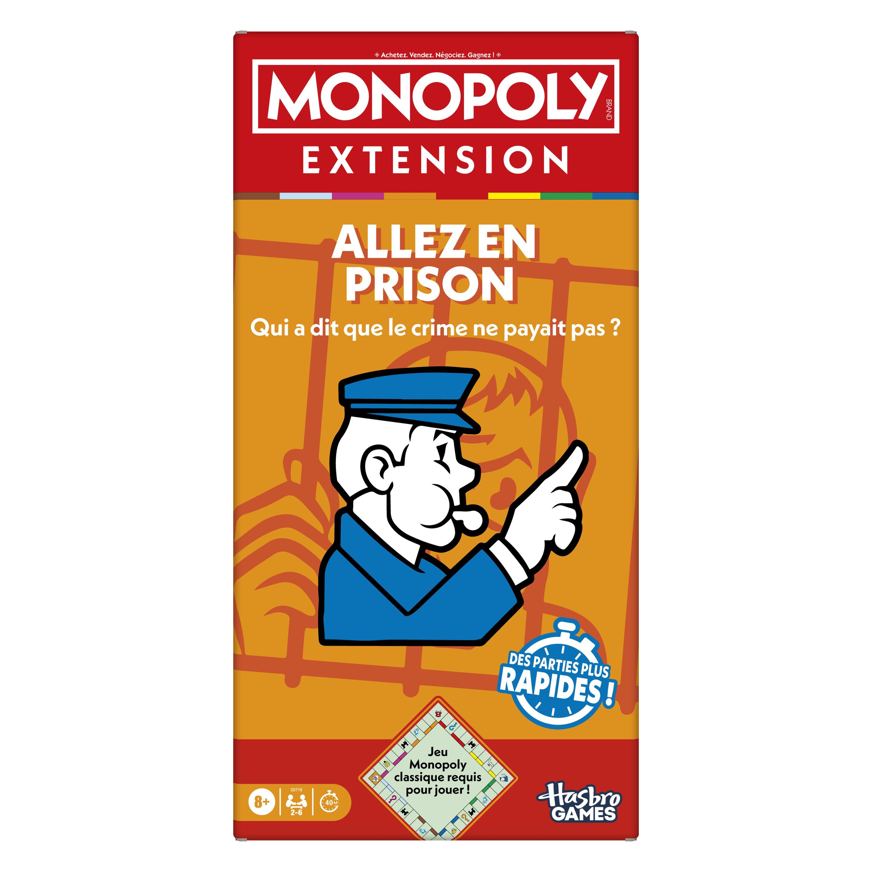Hasbro Gaming Monopoly Extension Prison, f (Französisch, 2 - 6 Spieler) (G0719101)