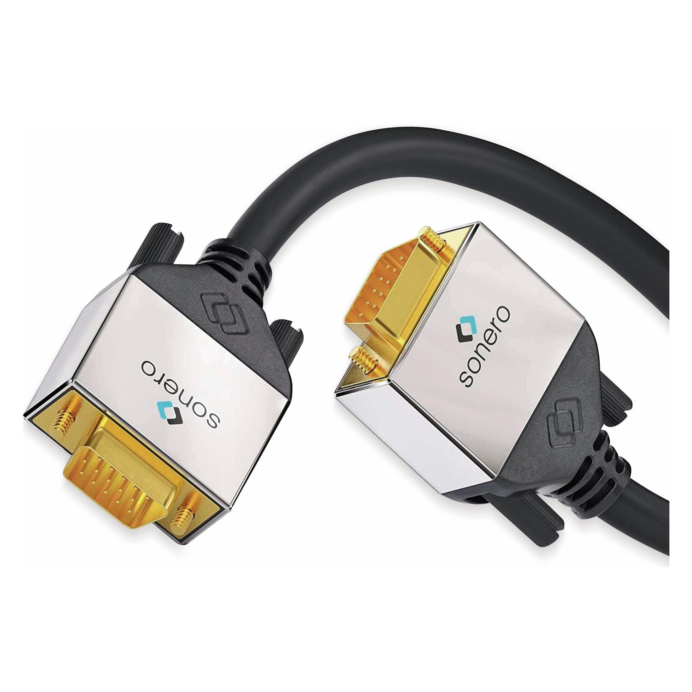 Sonero VGA-Anschlusskabel Premium, 1,5 m, Stecker/Stecker, Full-HD (1.50 m) (S-VC000-015)