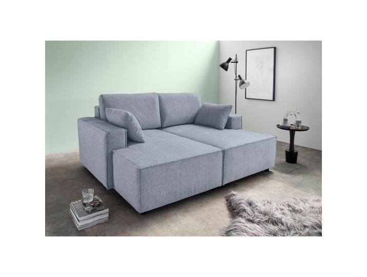 Livetastic Bigsofa, Grau, Kunststoff, Uni, Füllung: Schaumstoff,Schaumstoff, 188x86x154 cm, Made in EU, Rücken echt, Wohnzimmer, Sofas & Couches, Bigsofa