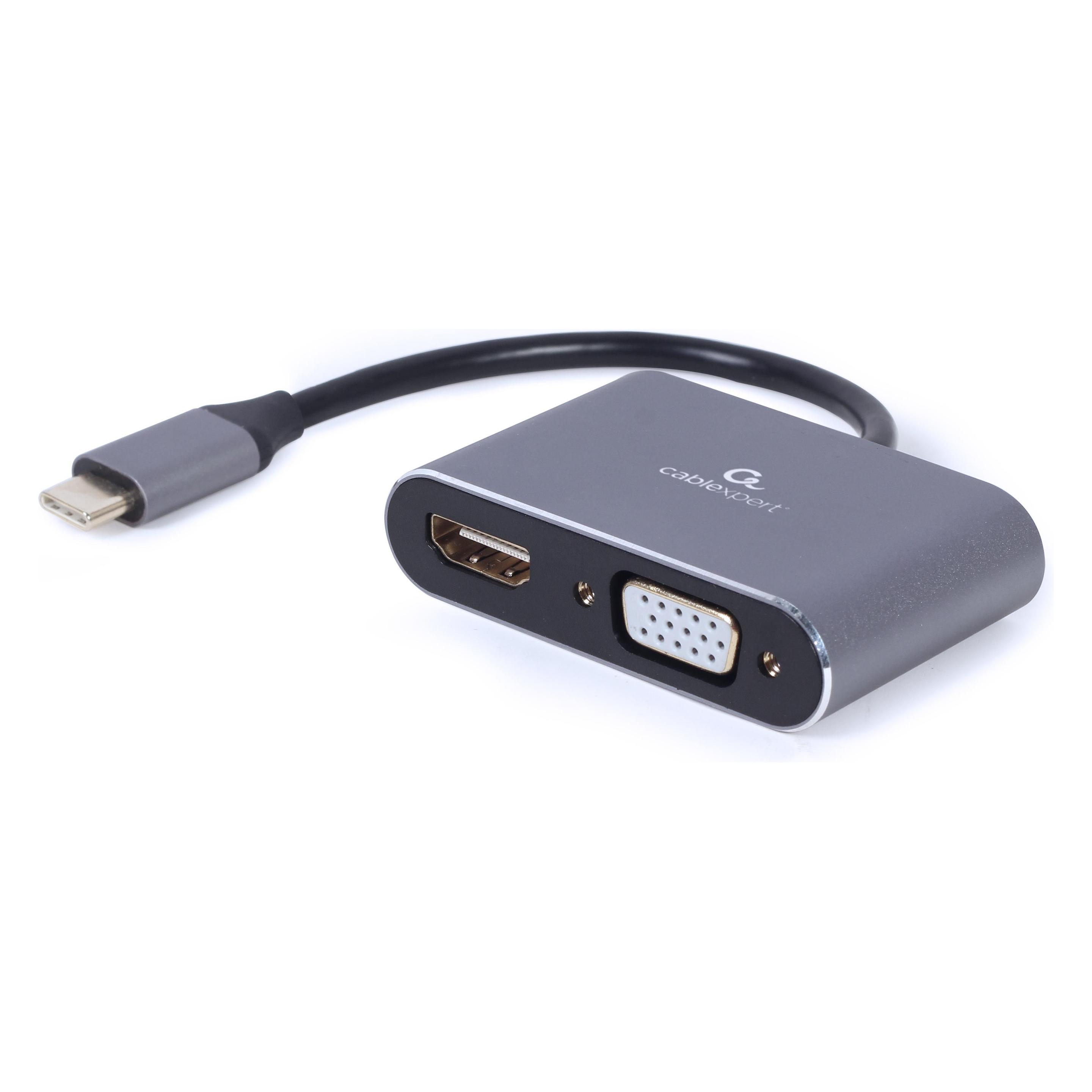 Gembird USB-C zu (HDMI, VGA) (A-USB3C-HDMIVGA-01)