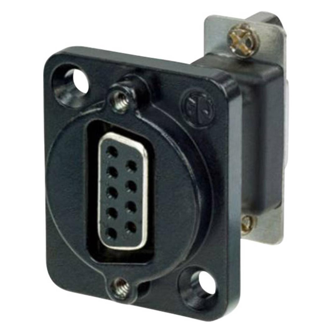 Neutrik 9W D-SUB feedthrough, female to female (NADB9FF-B)