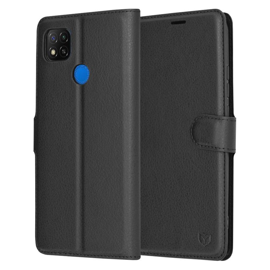 Techsuit - Leather Folio - Xiaomi Redmi 9C / Redmi 9C NFC - Black (Xiaomi Redmi 9C) (56347845)