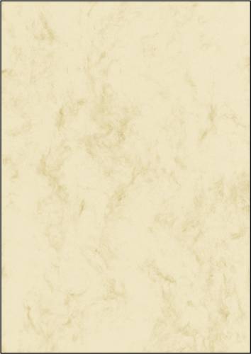 Sigel DP181 Motivpapier Marmor DIN A4 90 g/m² Beige 25 Blatt