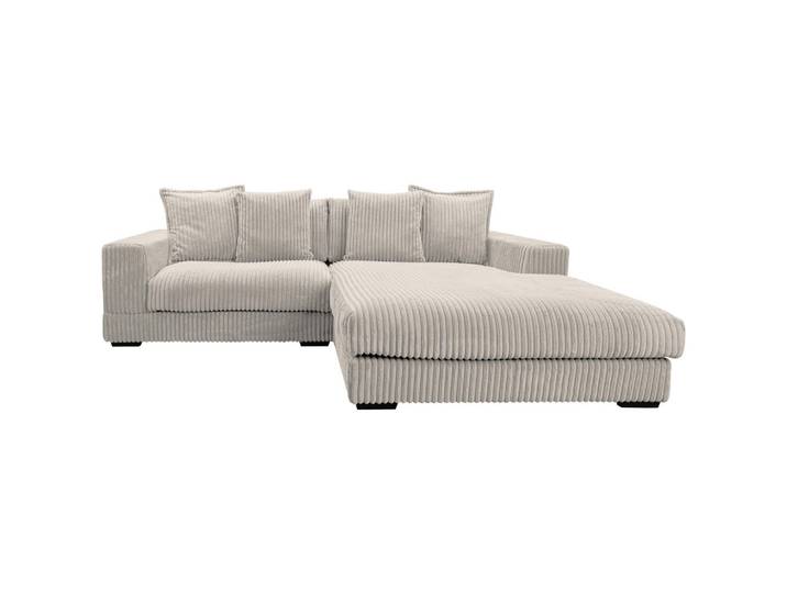 Mid.you Ecksofa, Hellgrau, Kunststoff, Füllung: Polyurethan (PUR),Polyurethan (PUR),Polyurethan (Pur), Ottomane rechts, L-Form, 285x195 cm, Made in EU, Wohnzimmer, Sofas & Couches, Wohnlandschaften, Ecksofas