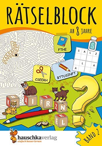 Agnes Spiecker - Rätselblock ab 8 Jahre, Band 2, A5-Block: Kunterbunter Rätselspaß: Labyrinthe, Fehler finden, Bilderrätsel, Punkte verbinden u.v.m. (Rätseln, knobeln, logisches Denken, Band 639) - Preis vom 12.10.2026 11:37:12 h