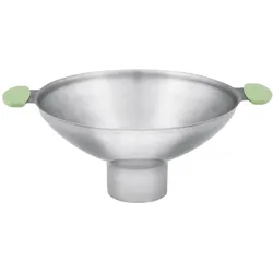 2x Dr. Oetker Dr.Oetk Einmachtrichter ES mKG, Einfülltrichter, Grau, Silber