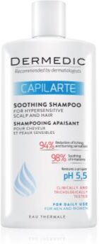 Dermedic Capilarte Soothing Shampoo champô apaziguador para pele sensível e irritada 300 ml. Capilarte Soothing Shampoo