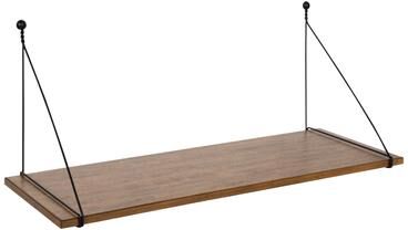 Kate and Laurel Vista Wall Mounted Wooden Desk Shelf
