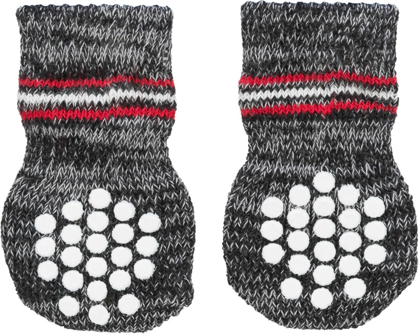 TRIXIE Hundesocken, Anti-Rutsch, M–L, grau