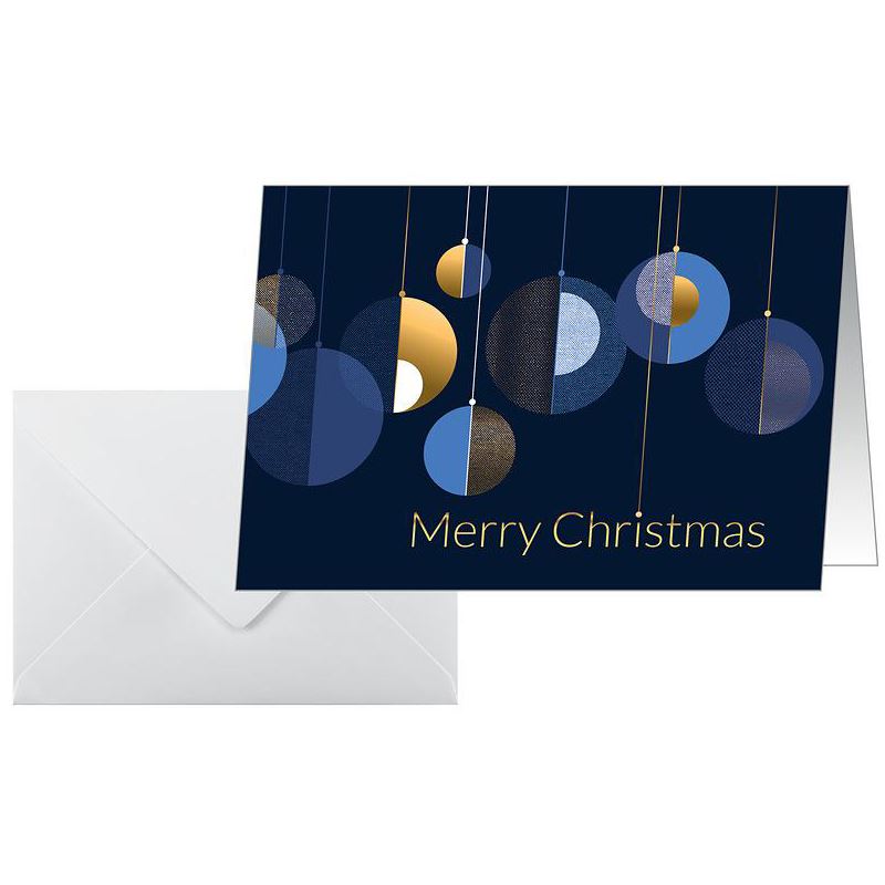SIGEL 25 Weihnachtskarten Graphic Christmas Balls DIN A6