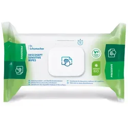 Dr. Schumacher Descosept Sensitive Wipes 100 Stück 100 alkoholische Tücher zur Schnelldesinfektion VAH gelistet