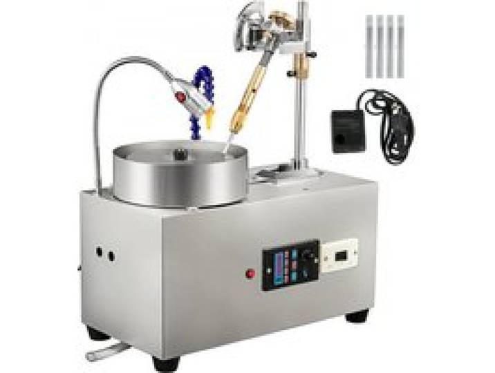 VEVOR Polisseuse Gemmes Machine de Polissage de Bijoux 2800RPM Machine de Polissage de Roche à Facettes Gemmes Machine de Polissage de Tampon Polisseuse de Roche